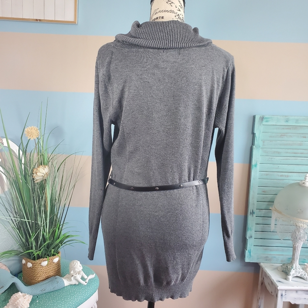 Faded Glory Cowl Neck Sweater Dress - Picture 3 of 6